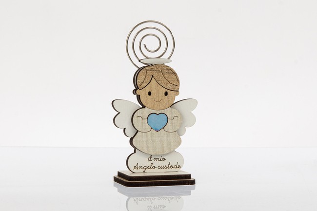 D6584 bomboniere solidali portamemo angelo celeste-cuordiprincipe cuorematto