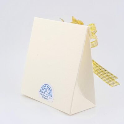 Scatolina portaconfetti 50 anni matrimonio oro confezionata retro